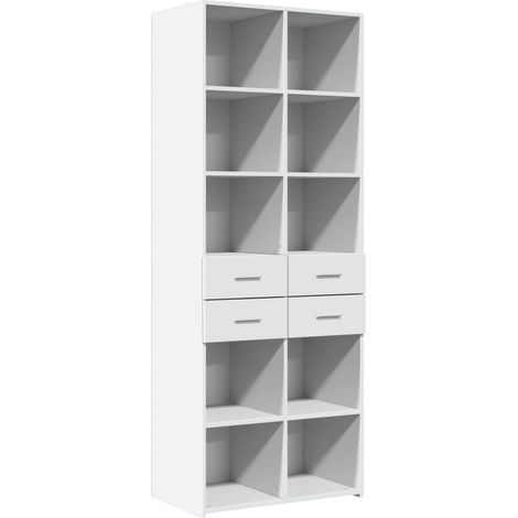 GBLY Highboard Weiß 70x42,5x185 cm Holzwerkstoff (1/5)