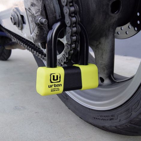 Antivol Mini U SRA - ø18 - Homologation - Noir & Jaune (1/2)