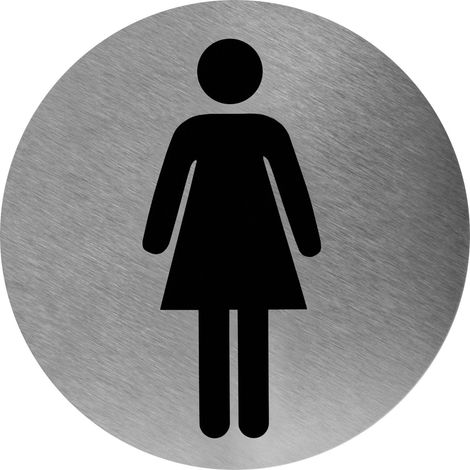 MEDICLINICS PS0002CS Señal Autoadhesiva para Puerta de WC de Mujer - ref: PS0002CS (1/2)