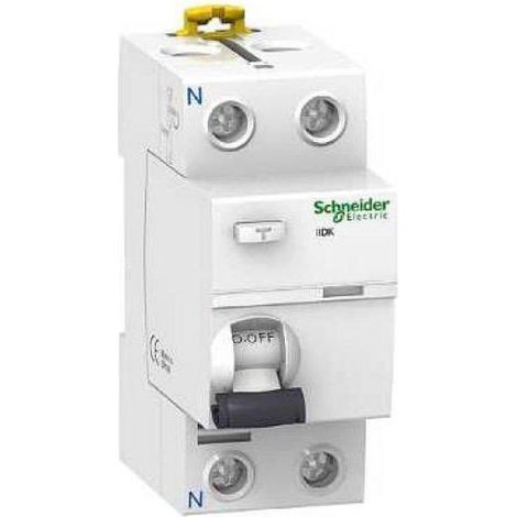 Interruptor diferencial 2P 25A 30mA AC Residencial Schneider A9R60225 (1/6)