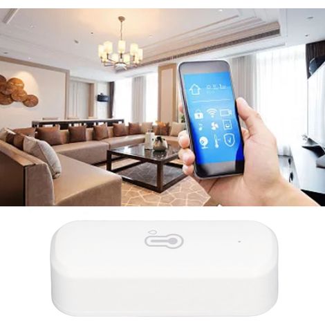 Thermomètre WiFi Smart Hygromètre Connecté Sur Courbe historique Alarme notification Batterie AAA (1/5)