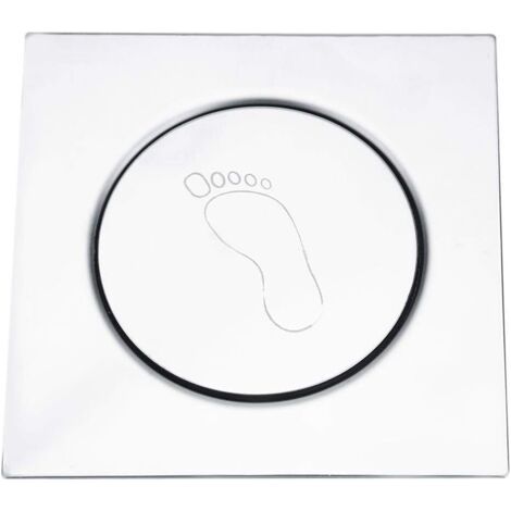 Edelstahl-Pedal-Bounce-Bodenablauf für Garage, Keller, geruchshemmende Entwässerung, 1010 cm (1/5)