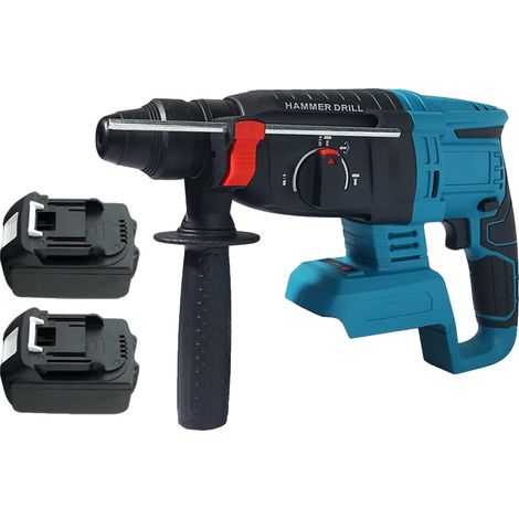 Perceuse à percussion électrique, moteur sans balais, fonctionnalité polyvalente, 2 Batterie (1/2)