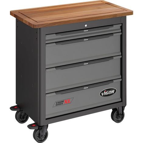 VIGOR Mobile Werkbank Series XL, leer, L x B x H: 907 x 481 x 990 mm (1/5)