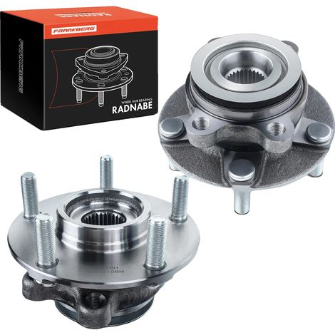 Kit de cojinete de cubo de rueda, diámetro interior 80 mm, diámetro exterior 136 mm, diámetro del círculo de pernos 114,3 mm, número de orificios de montaje 4, compatible con Nissan y Renault (1/5)