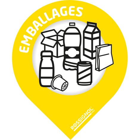 Sticker Collec - Emballages - jaune