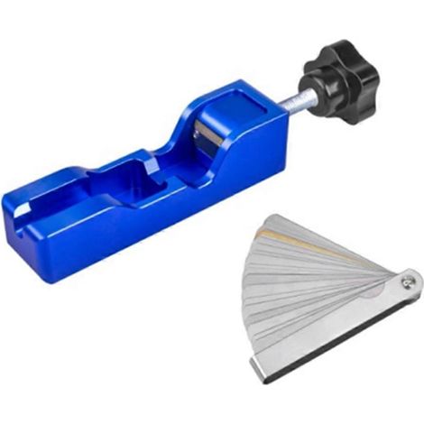 Outil de réglage d'écartement des bougies d'allumage (1 jeu), compatible avec la plupart des bougies de 10 mm, 12 mm et 14 mm. (1/5)