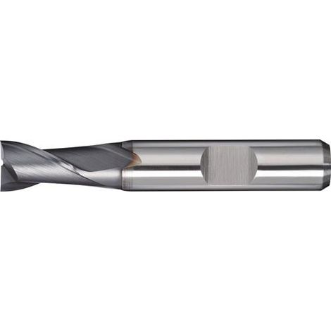 TECWERK Bohrnutenfräser DIN 327D TypN D.14mm HSS-Co8 TiCN Weldon Z.2 kurz TECWERK (1/2)