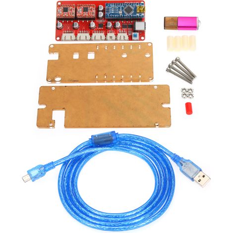 Placa de control de 12 V para grabadoras de madera caseras, compatible con máquinas de grabado CNC. (1/5)
