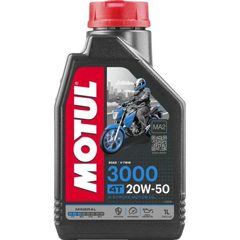 MOTUL ÖL 20W50 1L 3000 4T MINERAL/MOTORRÄDER (1/4)