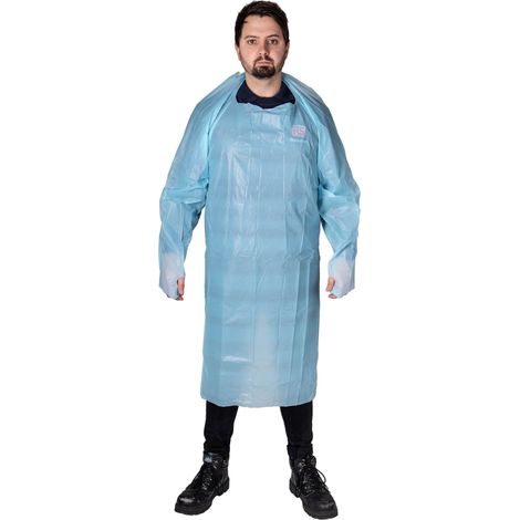Tablier jetable Polyéthylène Bleu RS PRO ( Prix pour Boîte de 100 )
