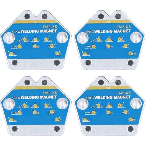 Ensemble de 4 positionneurs de soudage magnétiques multi-angles, supports de fer carrés, 13 kg FM2XS (1/4)
