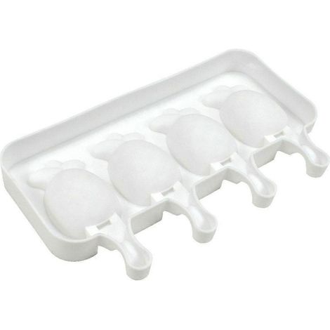 Moules à glace en silicone, moules à sucettes glacées en forme de fruits, moules à glaces à l'eau (1/4)