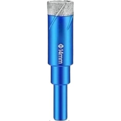 Jeu de forets diamantés de 14 mm pour carrelage,marbre,verre et céramique Perçage à sec (1/5)