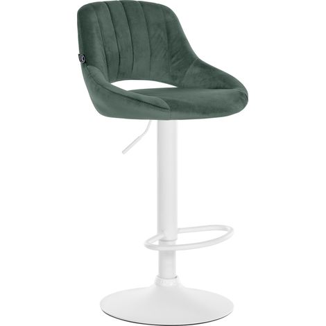 Sgabello Milet Velluto verde bianco (1/5)