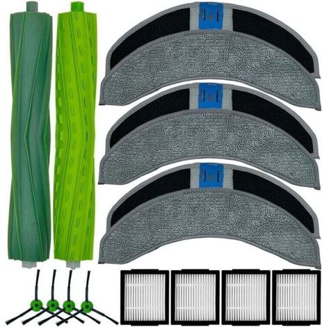 Pièces de rechange pour aspirateur Combo J7+ J7 Plus (sauf J7), brosses en caoutchouc, filtres HEPA (1/4)