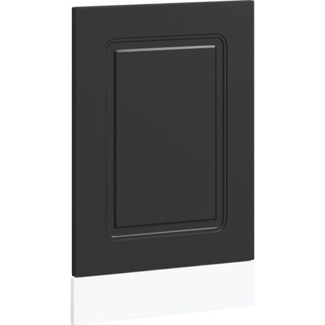Maison Exclusive - Pannello Lavastoviglie Kalmar Nero 45x1,5x57 cm in Truciolato