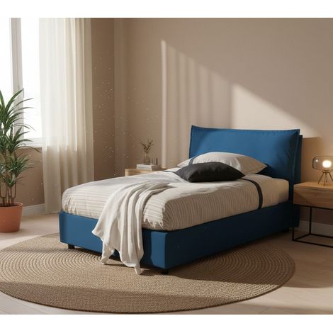 Letto Piazza e Mezza - Sfoderabile Contenitore, blu, -, Uberaba