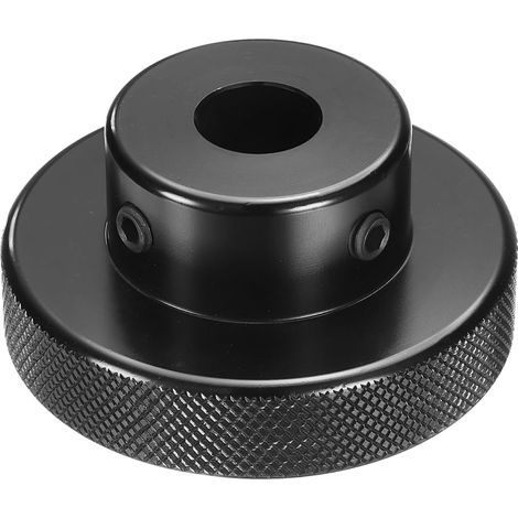 Manivelle en Alliage D'Aluminium Anodisé 12mm Alésage Noir (1/5)
