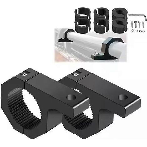 Quatre supports de montage pour arceau de sécurité destinés aux ensembles de feux LED, adaptés aux arceaux de sécurité ronds et aux barres de toit des VTT, UTV, camions, etc. (1/5)