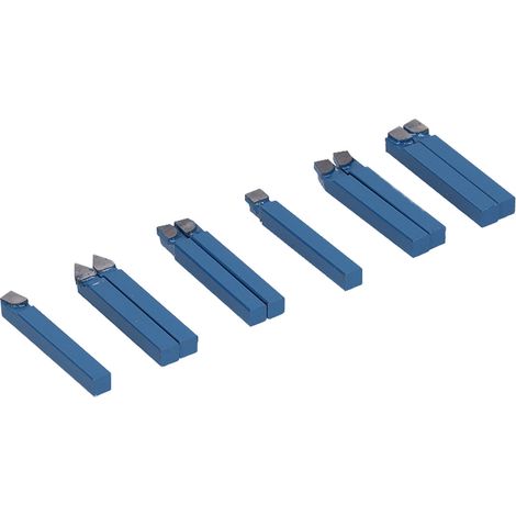 Ensemble de 10 outils de tour en carbure cémenté 1/4 pouce, haute dureté et haute précision, pour la coupe des métaux (1/5)