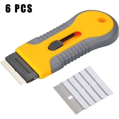 Grattoir vitroceramique - 5 lame - plaque induction - nettoyage raclette pour plaque induction vitre four (1/5)