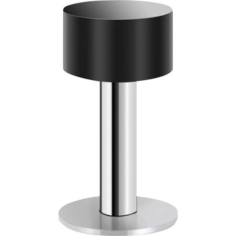 Butée de porte murale YMYNY 1 pièce 80 mm, protection murale pour poignée en acier inoxydable avec tampon en caoutchouc, butée de porte murale autocollante pour montage mural et protection des portes (1/5)