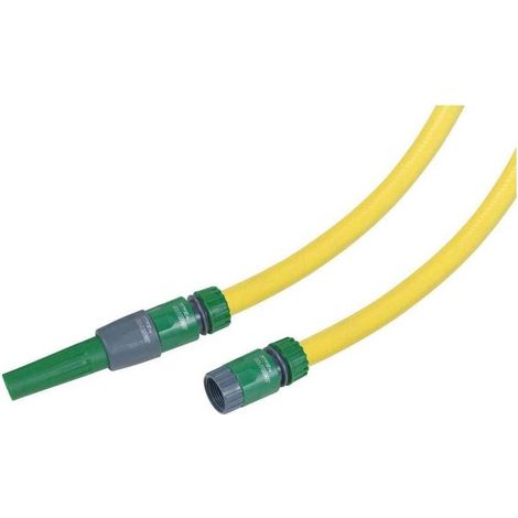 Batterie Tuyau Antiv 20m D.15 mm - Jaune - 4 Raccords Inclus - Flexible et Résistant - D-Work (1/2)