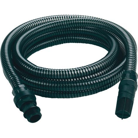 Einhell Tuyau d'aspiration noir 4 mètres avec embouts en PVC (1/2)