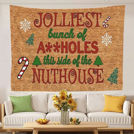 Wandteppich, farbenfroher Wandbehang, Tischdecke für Schlafzimmer, Zuhause, Studentenwohnheim 100x75cm (1/5)