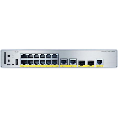 Cisco C9200CX-12T-2X2G-A switch di rete Gestito Gigabit Ethernet (10/100/1000) Supporto Power over Ethernet (PoE)