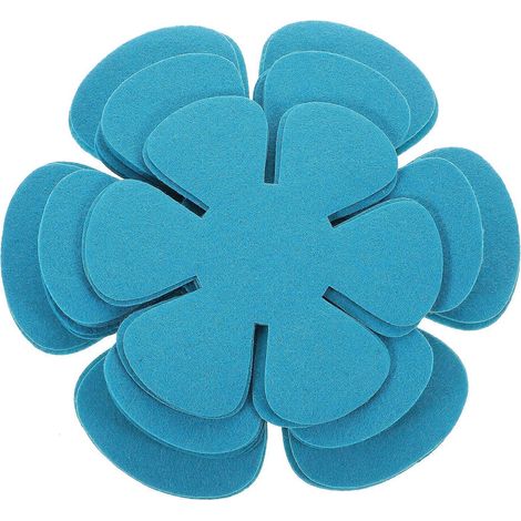 Lot de 12 dessous de plat antiadhésifs et résistants à la chaleur, en tissu non tissé, pour casseroles et poêles. (1/5)