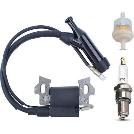 Zündspule mit Zündkerze für Honda GX200 GX160 GX140 GX120 Serie, ADEFOL Zündmodul & Kraftstofffilter & Zündkerze Zündungsmodul Zubehörteil Zündspule Modul Ersatzteile (1/5)