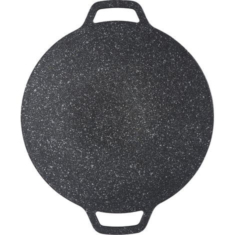 Plaque de cuisson pour barbecue réutilisable, facile à nettoyer, revêtement à haute conductivité thermique, idéale pour la randonnée et le camping, 34 cm / 13,38 pouces
