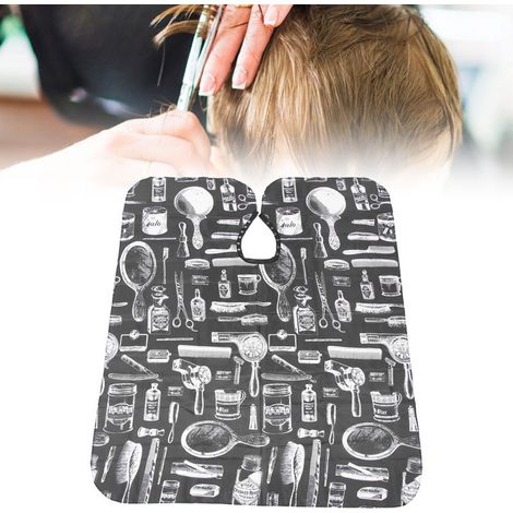 Professionelle Friseurschürze für Friseursalons, Schneide- und Färbekittel, Umhang 140 x 120 cm