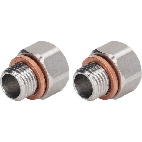 Raccord adaptateur 1/8 NPT femelle vers M12x1,25 mâle en alliage d'aluminium pour automobiles (1/5)
