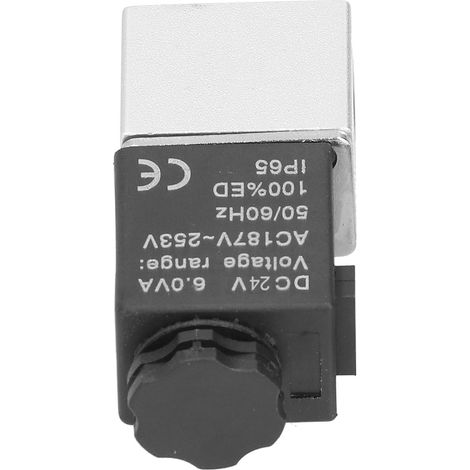 2V025‑06 2-Wege-Magnetventil, normalerweise offen, stabil, langlebig, elektromagnetisches Ventil, 24 V DC (1/5)