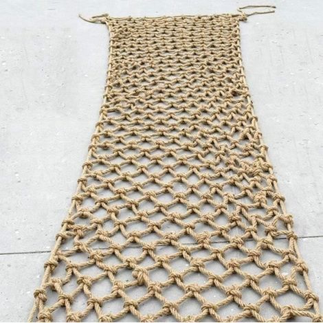 Cellfast – Filet décoratif de sécurité 1x3m en corde de chanvre – Barrière de sécurité pour escaliers – Protection enfants – Installation facile (1/4)