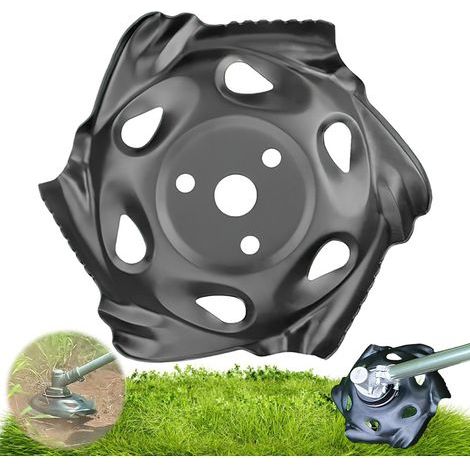 Tête Coupe-Bordure pour Jardin Remplacement Tondeuse Outil Coupe Herbe Installation Facile Durable (1/4)