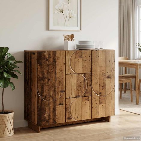 vidaXL Sideboard Old Wood 85.5 x 31 x 75 cm Engineered Wood (1/5)