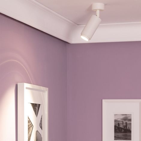Faretto Portalampada da Superficie Multiangolo 10-50º per Lampadine GU10 Agata Bianco (1/5)