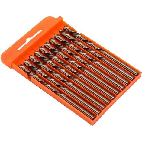 10 Stück Spiralbohrer aus HSS-Stahl mit geradem Schaft, 6,2 mm, für Metallbearbeitung und Zubehör