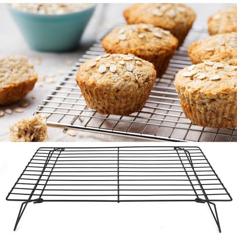 Grille de refroidissement antiadhésive à trois niveaux, plaque de cuisson, outil de pâtisserie pour pain et gâteaux, 40 x 25 x 9 cm (1/5)