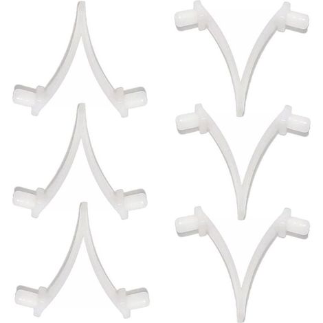 Abrazaderas tipo mariposa para piscinas: juego de 6 abrazaderas para asegurar cepillos, skimmers, aspiradoras, mini aspiradoras de chorro y pértigas telescópicas para piscinas.