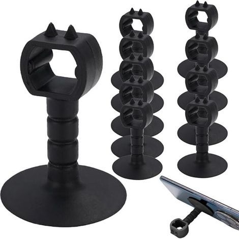 Topes para puertas - Protección de pared - Silicona - Con fuerte adhesivo - Silenciosos - Reducción de ruido (1/4)