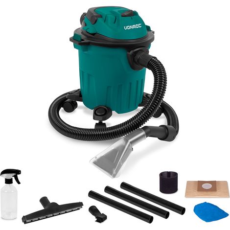 VONROC Polsterreiniger 1000W – inkl. Sprühflasche, Teppichdüse und vielen weiteren Zubehörteilen (1/5)
