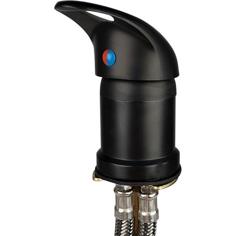 Grifo de lavabo de peluquería Black S04 (1/4)