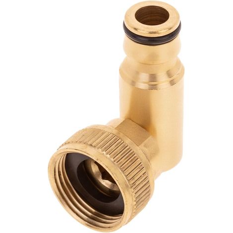 Adaptateur de robinet coudé avec filetage femelle 3/4“ en laiton (1/5)