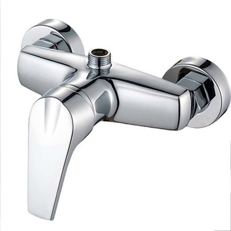 Robinet Douche - Levier Unique - Eau Chaude Froide - Diamètre Tuyau 20 mm - Alliage De Zinc - Pour Installation Sur Pont - 1 Pièce (1/4)