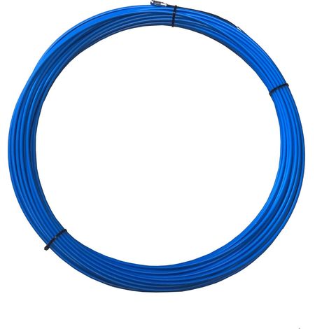 Tire-fils d'électricien 4 mm – Longueur 30 m – Acier/nylon – 2 embouts M5 – Tête flexible et œillet pour usage professionnel – Milnov (1/3)